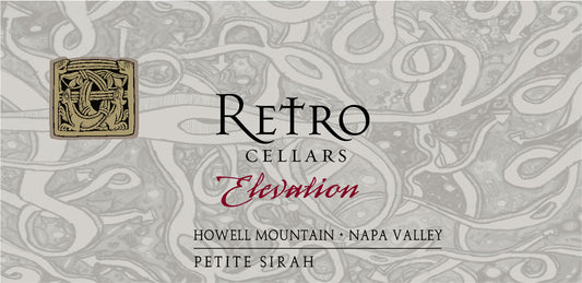 Retro Petite Sirah Label